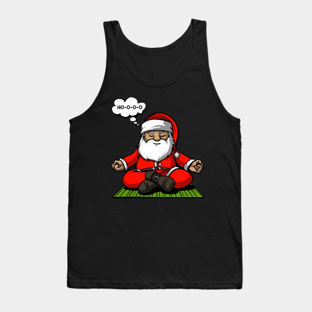 Santa Christmas Meditation Tank Top by underheaven